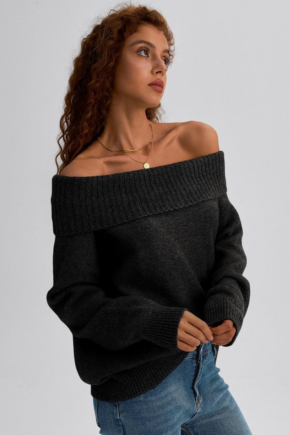 Khloe Off Shoulder Sweater