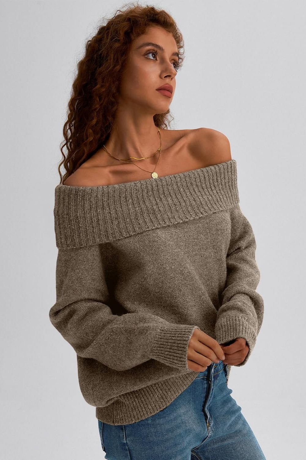 Khloe Off Shoulder Sweater