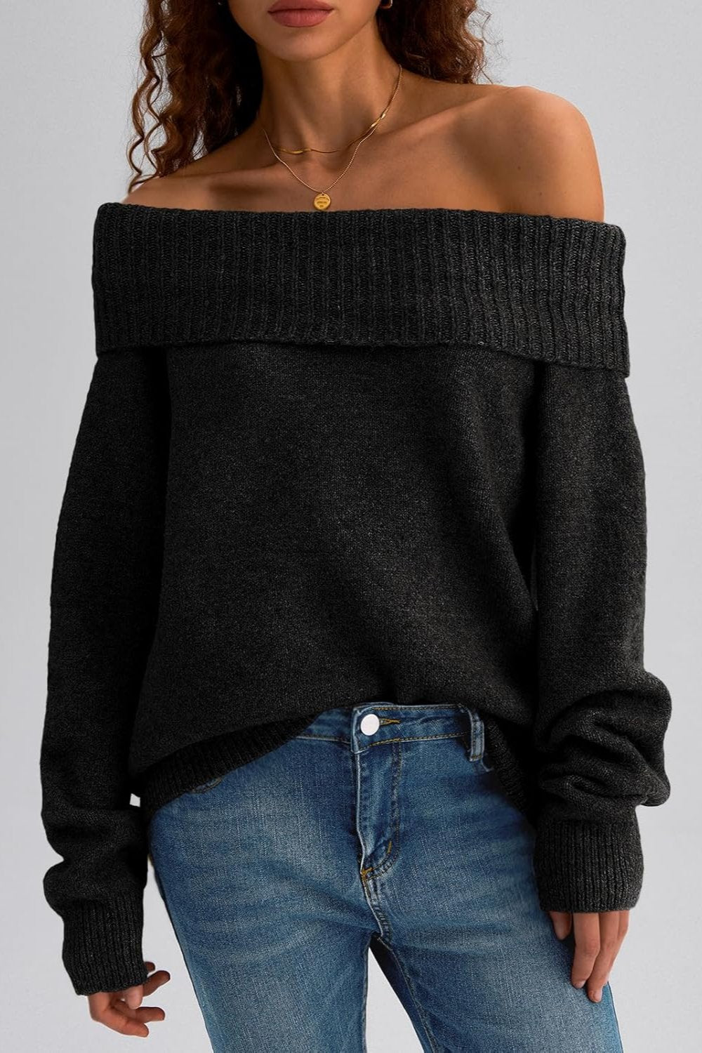 Khloe Off Shoulder Sweater