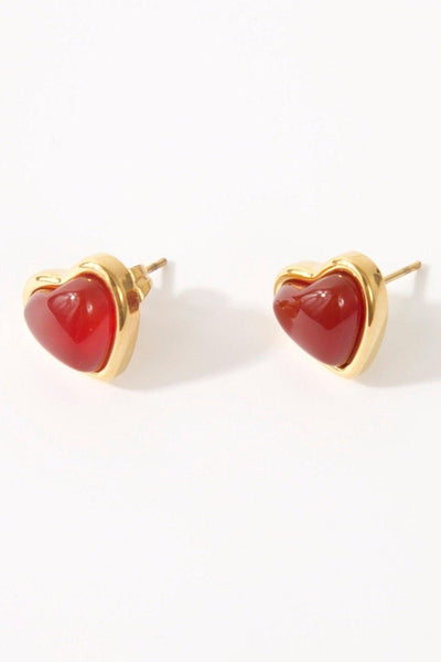 Haisley Heart Stud Earrings